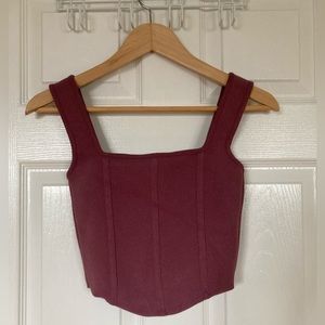 NWOT Zara Crop Tank Top